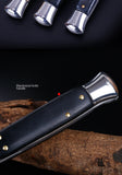 Italian Mafia Portable 9-inch Folding Knife Outdoor Defensive Height Hardness Pocket Knife Wilderness Survival Knife
