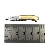 【Free gift】Pocket Knife Mini Folding Knife Ultra Small Brass Knife Carry Pocket Knife Express Unpacking Keychain Small Folding Knife  6pcs