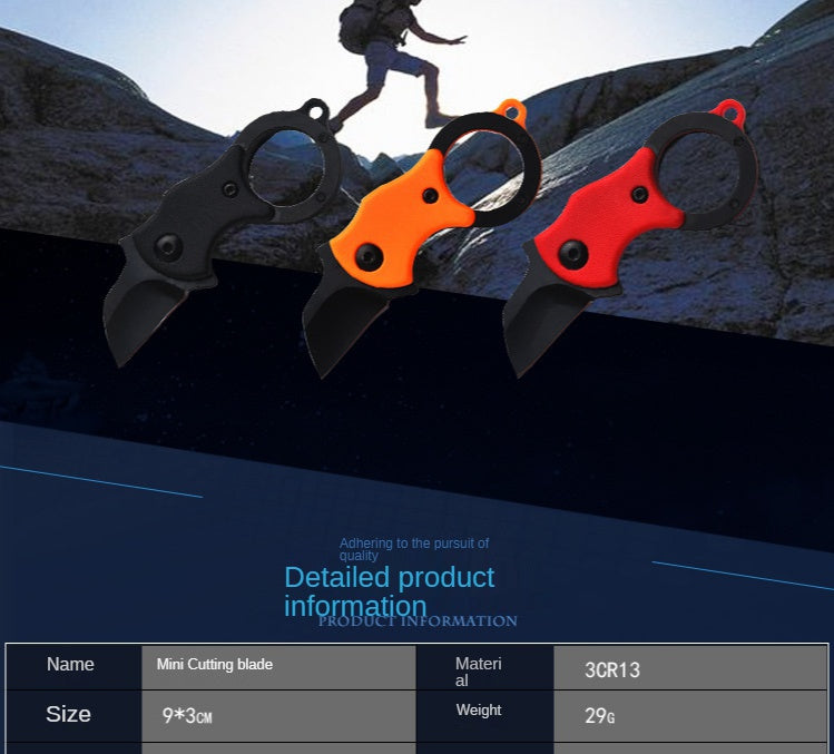Outdoor Knife Stainless Steel Mini Claw Knife Mini Folding Knife Camping Outdoor Survival Knife Portable Knife 3pcs