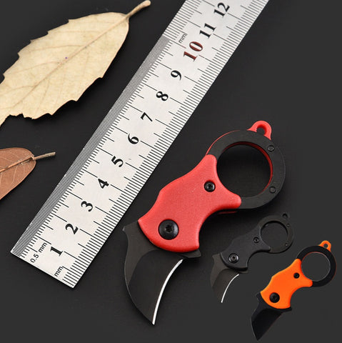 【Free gift】Outdoor Knife Stainless Steel Mini Claw Knife Mini Folding Knife Camping Outdoor Survival Knife Portable Knife 3pcs
