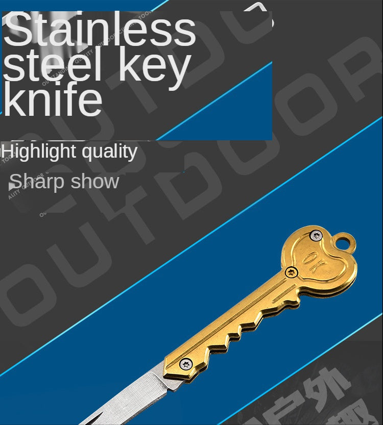 Outdoor Mountaineering Self-defense Portable Knife OK Key Knife Mini Key Knife Demolition Express Knife