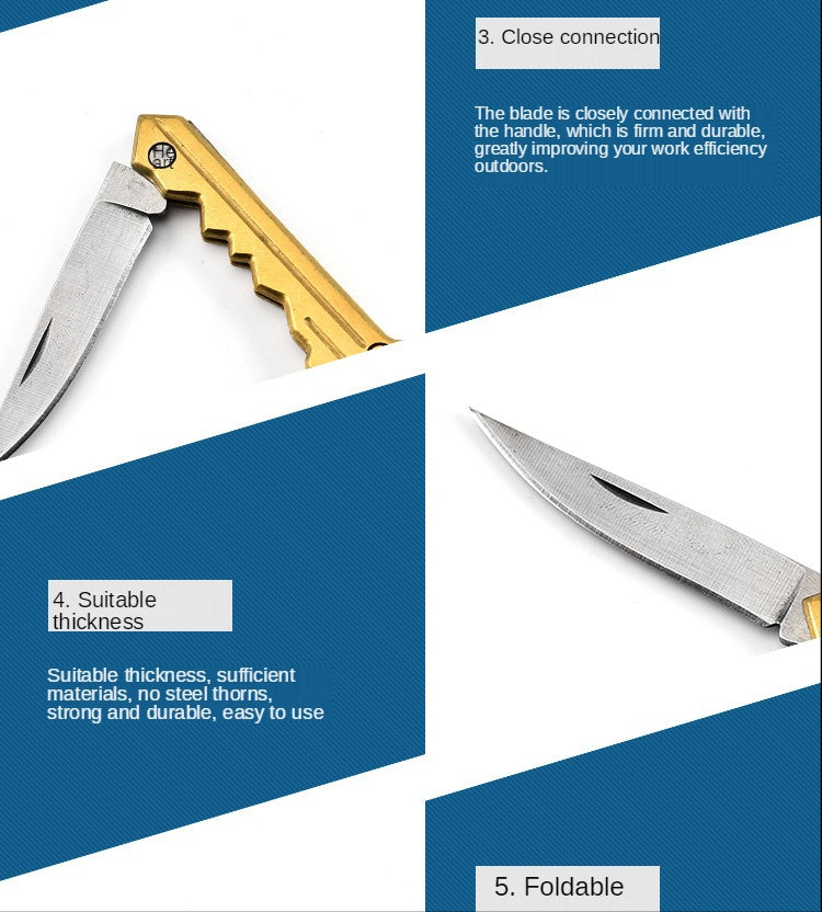 Outdoor Mountaineering Self-defense Portable Knife OK Key Knife Mini Key Knife Demolition Express Knife