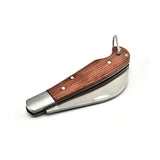 Stainless steel mushroom knife with rosewood handle Multifunctional camping tool knife Outdoor folding knife Household fruit knife
