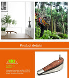 Stainless steel mushroom knife with rosewood handle Multifunctional camping tool knife Outdoor folding knife Household fruit knife