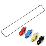 Stainless Steel Folding Knife Outdoor Mini Peanut Knife Necklace Pocket Knife Carry Fruit Knife 6pcs