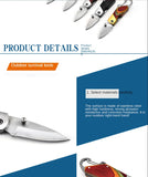 Outdoor QQ Mini Keychain Pocket Knife Folding Knife Stainless Steel Edged Folding Knife Folding Gift Knife