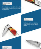 Outdoor QQ Mini Keychain Pocket Knife Folding Knife Stainless Steel Edged Folding Knife Folding Gift Knife