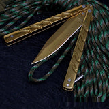 CSGO Butterfly Knife Practice Knife Unopened Ornamental Knife Play Cool Folding Knife Stainless Steel Pocket Knife