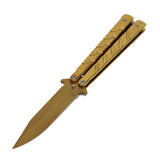 CSGO Butterfly Knife Practice Knife Unopened Ornamental Knife Play Cool Folding Knife Stainless Steel Pocket Knife
