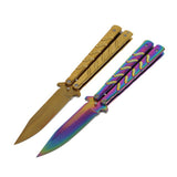 CSGO Butterfly Knife Practice Knife Unopened Ornamental Knife Play Cool Folding Knife Stainless Steel Pocket Knife