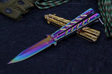 CSGO Butterfly Knife Practice Knife Unopened Ornamental Knife Play Cool Folding Knife Stainless Steel Pocket Knife