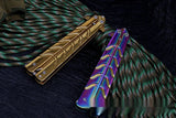 CSGO Butterfly Knife Practice Knife Unopened Ornamental Knife Play Cool Folding Knife Stainless Steel Pocket Knife