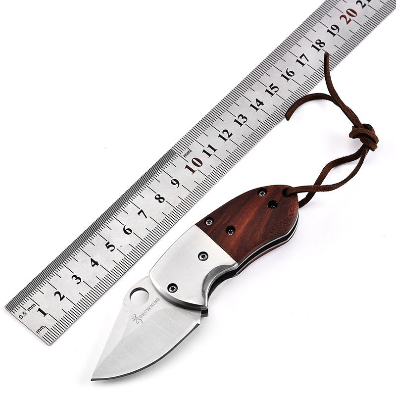 Bladed Tactical Knife Small Armored Mini Knife Stainless Steel Outdoor Folding Knife