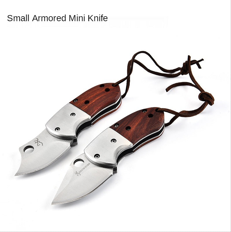 Bladed Tactical Knife Small Armored Mini Knife Stainless Steel Outdoor Folding Knife