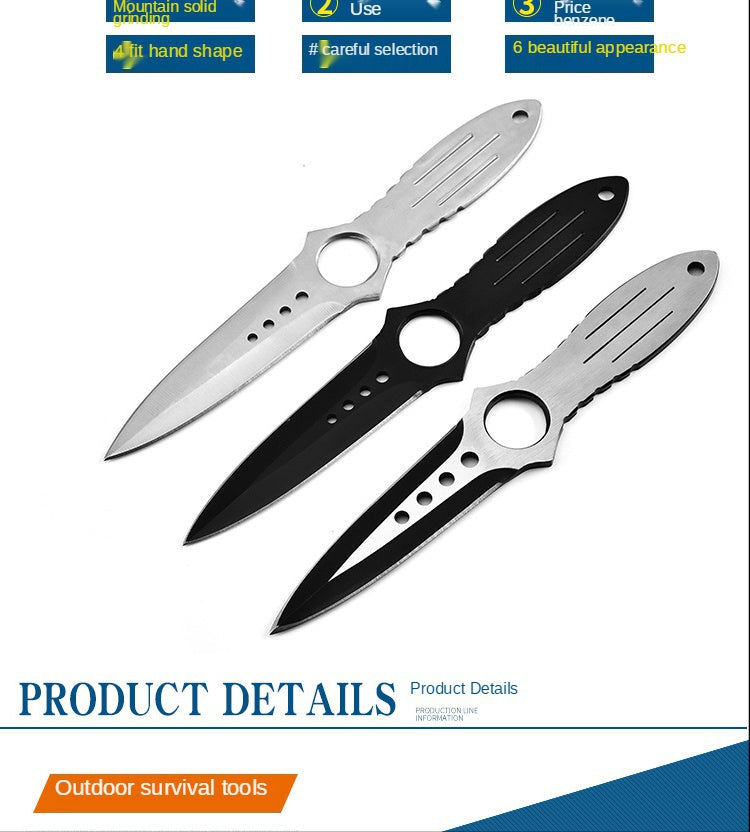Outdoor camping knife blade straight knife diving straight knife outdoor self-defense leggings saber