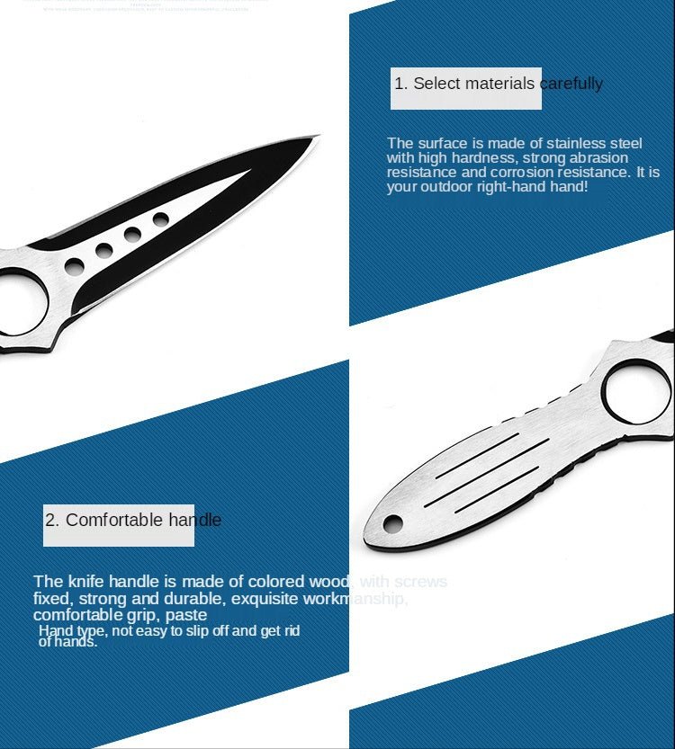 Outdoor camping knife blade straight knife diving straight knife outdoor self-defense leggings saber