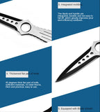 Outdoor camping knife blade straight knife diving straight knife outdoor self-defense leggings saber