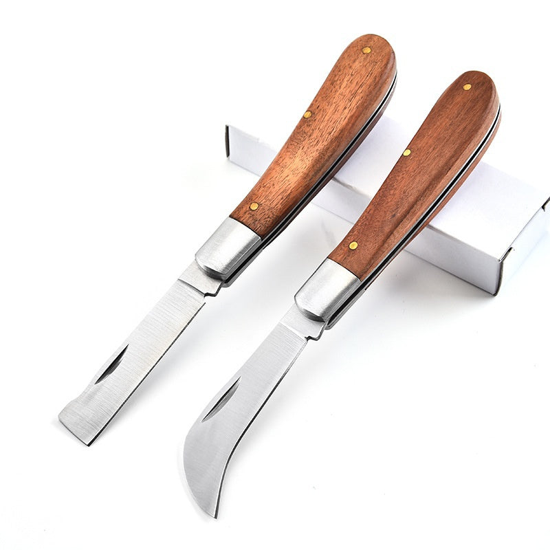Stainless steel folding electric knife Electrician's knife Electrician's wire stripping knife Razor tool