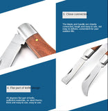Stainless steel folding electric knife Electrician's knife Electrician's wire stripping knife Razor tool