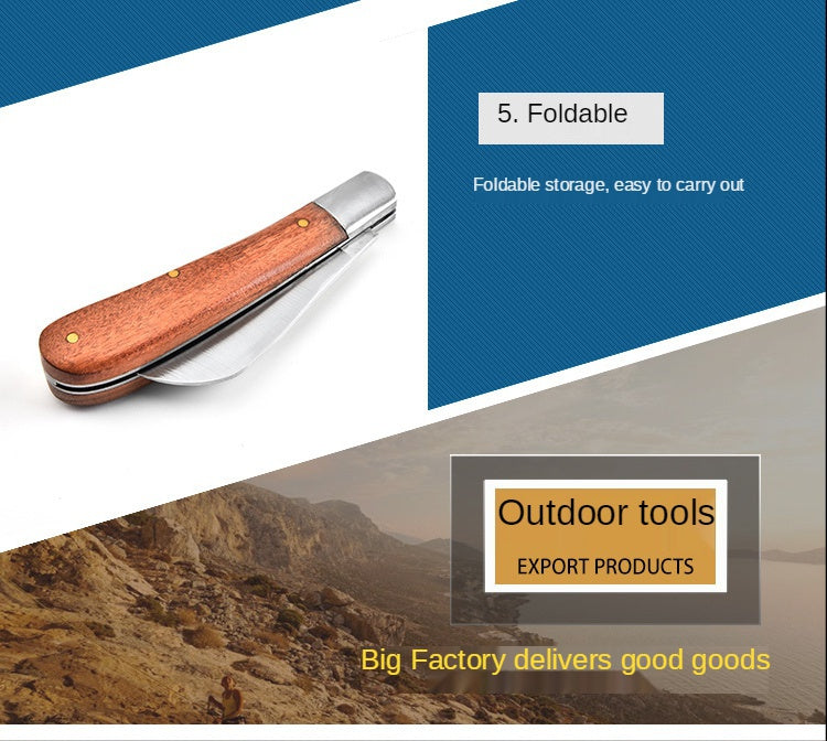Stainless steel folding electric knife Electrician's knife Electrician's wire stripping knife Razor tool
