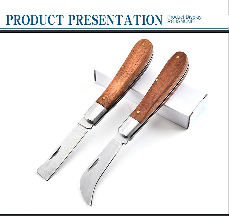 Stainless steel folding electric knife Electrician's knife Electrician's wire stripping knife Razor tool