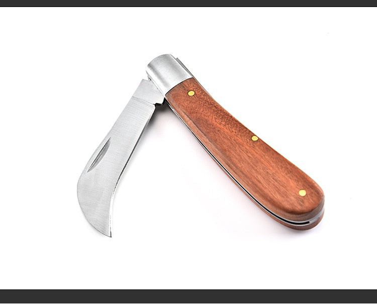 Stainless steel folding electric knife Electrician's knife Electrician's wire stripping knife Razor tool