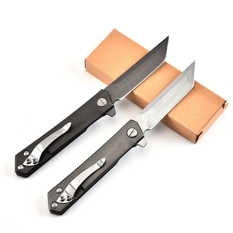 Multifunctional Tactical Knife Samurai Folding Knife Self-defense Tactical Knife Katana Outdoor Pocket Knife