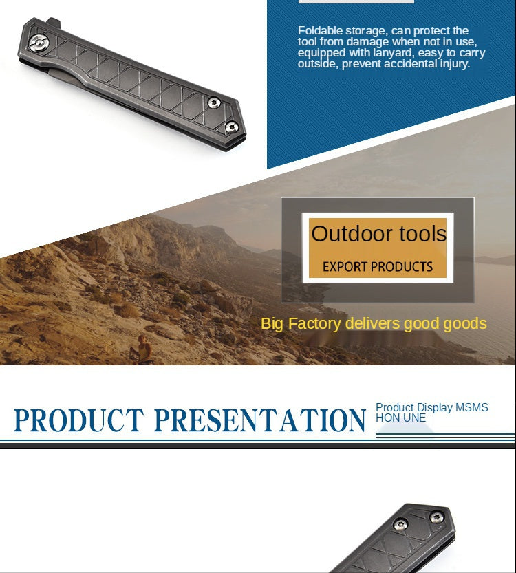Multifunctional Tactical Knife Samurai Folding Knife Self-defense Tactical Knife Katana Outdoor Pocket Knife