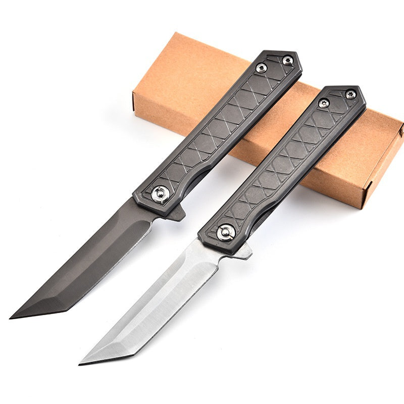 Multifunctional Tactical Knife Samurai Folding Knife Self-defense Tactical Knife Katana Outdoor Pocket Knife