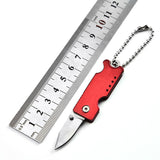 Stainless Steel Keychain Pocket Knife Mini Folding Knife Folding Knife Self-defense Folding Knife Multifunctional Tactical Knife