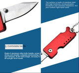 Stainless Steel Keychain Pocket Knife Mini Folding Knife Folding Knife Self-defense Folding Knife Multifunctional Tactical Knife
