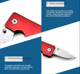 Stainless Steel Keychain Pocket Knife Mini Folding Knife Folding Knife Self-defense Folding Knife Multifunctional Tactical Knife