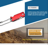 Stainless Steel Keychain Pocket Knife Mini Folding Knife Folding Knife Self-defense Folding Knife Multifunctional Tactical Knife