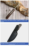 High hardness stainless steel outdoor straight knife tactical straight knife self-defense survival knife portable survival small straight knife