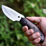 High hardness stainless steel outdoor straight knife tactical straight knife self-defense survival knife portable survival small straight knife