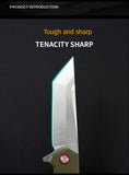 Outdoor Folding Knife G10 Folding Knife Portable Fruit Knife Wilderness Survival Knife Sharp Knife