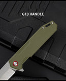 Outdoor Folding Knife G10 Folding Knife Portable Fruit Knife Wilderness Survival Knife Sharp Knife
