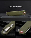 Outdoor Folding Knife G10 Folding Knife Portable Fruit Knife Wilderness Survival Knife Sharp Knife
