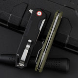 Outdoor Folding Knife G10 Folding Knife Portable Fruit Knife Wilderness Survival Knife Sharp Knife