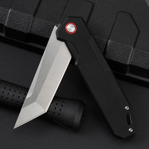 Outdoor Folding Knife G10 Folding Knife Portable Fruit Knife Wilderness Survival Knife Sharp Knife