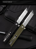 Outdoor camping self-defense knife G10 survival knife pocket knife D2 steel high hardness folding knife