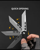 G10 outdoor knife D2 stainless steel folding knife self-defense folding knife camping sharp fruit knife Yangjiang knife