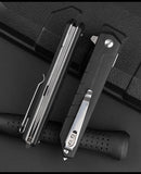 G10 outdoor knife D2 stainless steel folding knife self-defense folding knife camping sharp fruit knife Yangjiang knife