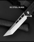 G10 outdoor knife D2 stainless steel folding knife self-defense folding knife camping sharp fruit knife Yangjiang knife