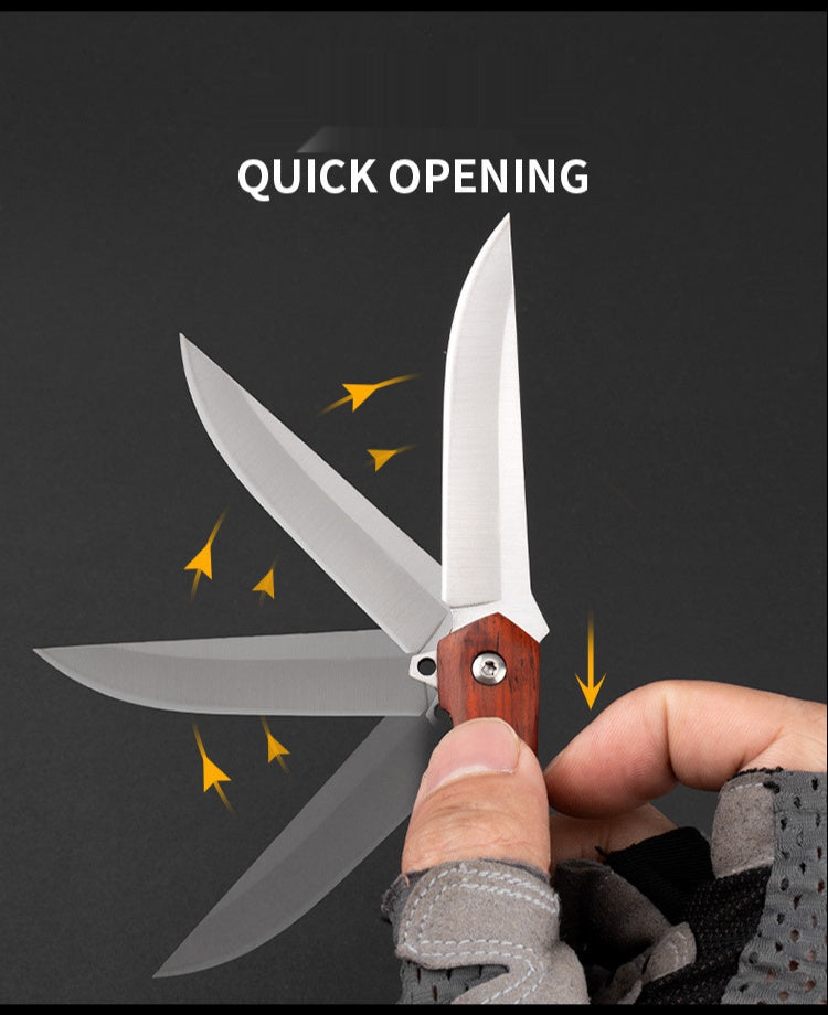 Outdoor Survival Folding Knife Portable Mini Fruit Knife Damascus Steel Folding Pocket Knife Portable Camping Knife