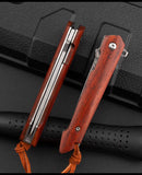 Outdoor Survival Folding Knife Portable Mini Fruit Knife Damascus Steel Folding Pocket Knife Portable Camping Knife