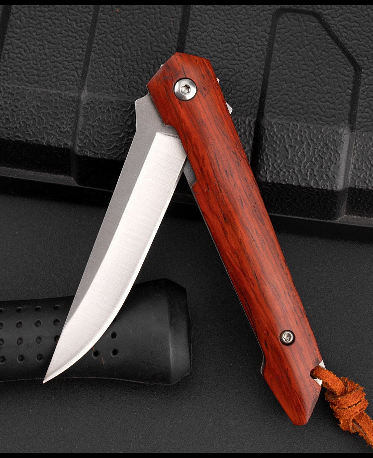 Outdoor Survival Folding Knife Portable Mini Fruit Knife Damascus Steel Folding Pocket Knife Portable Camping Knife