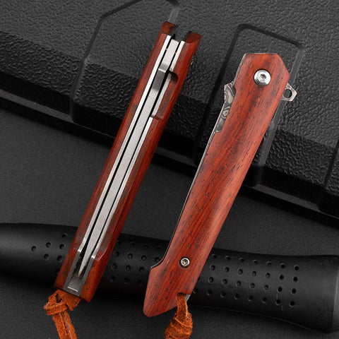Outdoor Survival Folding Knife Portable Mini Fruit Knife Damascus Steel Folding Pocket Knife Portable Camping Knife