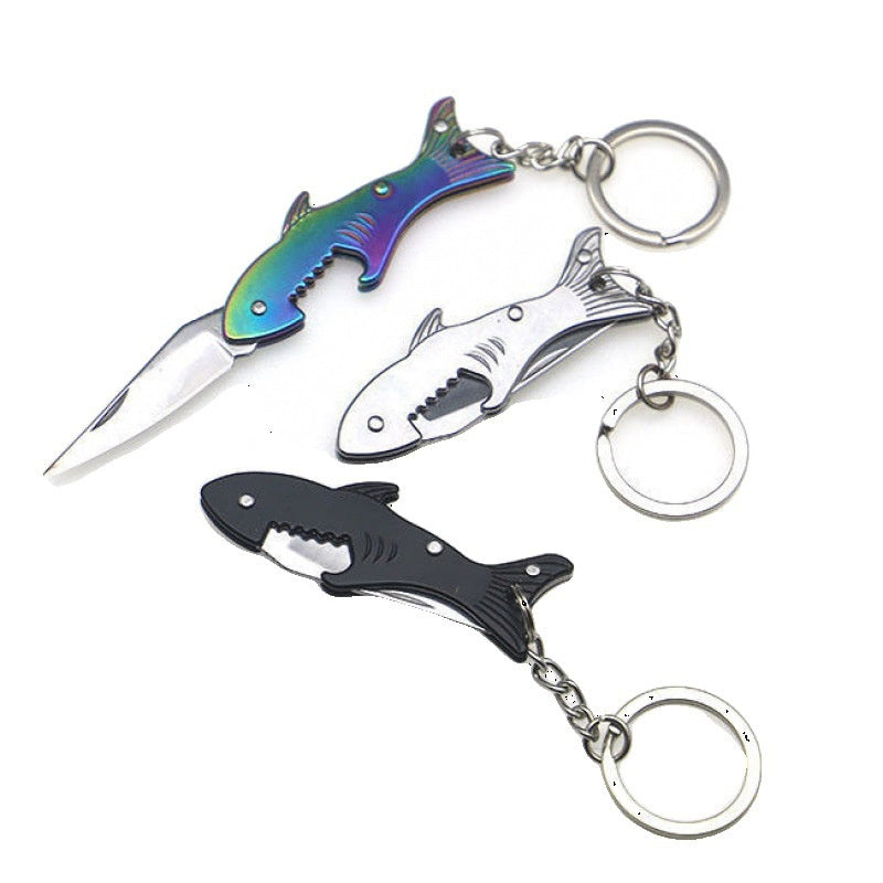 Knife multifunctional bottle opener fruit knife paring knife sharp unpacking portable folding knife keychain small knives