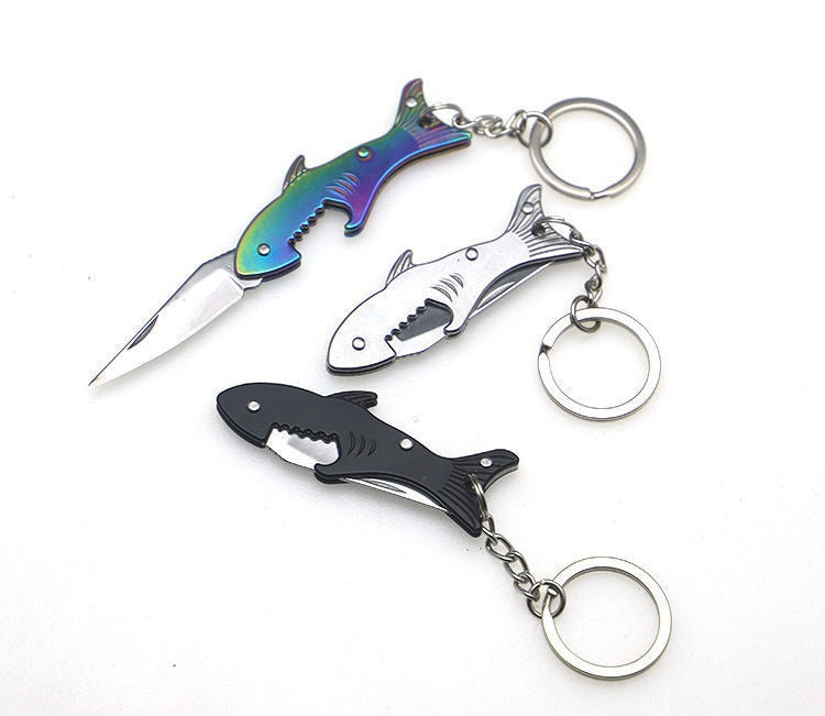 Knife multifunctional bottle opener fruit knife paring knife sharp unpacking portable folding knife keychain small knives